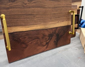 Walnut serving tray