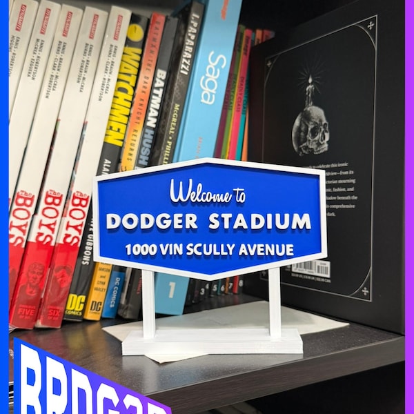 Welcome To Dodger Stadium Sign | 3D Printed Los Angeles Dodgers Replica | 10% off after every Dodger Win!
