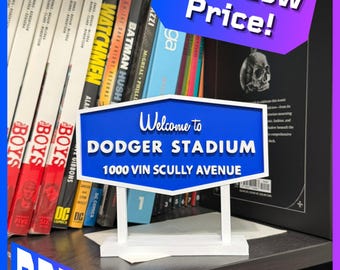 Letrero de bienvenida al Dodger Stadium / Réplica impresa en 3D de los Dodgers de Los Ángeles / ¡10% de descuento después de cada victoria de los Dodgers!
