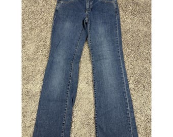 VTG Banana Republic Jeans Womans Size 4 Bootcut Stretch Denim Concealed Fly Y2K