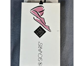 VTG SIGVARIS 702 Compression Stockings SM 44 Avg Long Closed Toe Grip Top Ascot