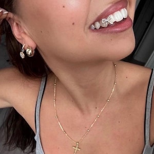 Handcrafted Bow Tie Cap—Custom Made Gold & Silver Grillz | Personalized Grillz Sets FREE Mold Kit + Free Shipping!