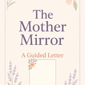 Modelo de Carta para o Dia das Mães | Carta Guiada para Imprimir para Mães | Crianças, Adolescentes, Adultos | Presente + Certificado para Download Instantâneo