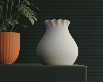 3D Printed Vase for LEGO® Flowers: Modern Botanical Display