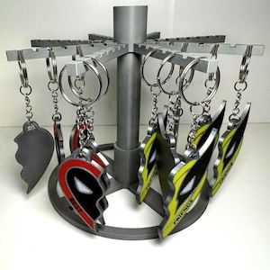 Deadpool & Wolverine Inspired Best Friends Heart Keychain – 3D Printed Fan-Made Design