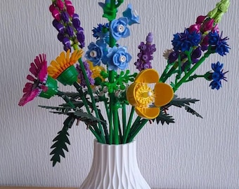 3D Printed Display Vase for LEGO® Flower Sets – Custom Colors Available