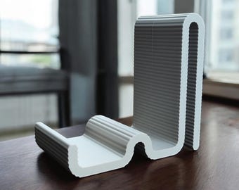Soporte para teléfono con forma de serpiente / Soporte para teléfono con forma de serpiente enroscada impreso en 3D, accesorio de escritorio para gamers, regalo único para él.