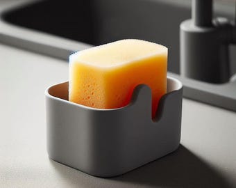 Soporte para esponjas de fregadero – Organizador de esponjas de cocina con escurridor, regalo para inauguración de casa
