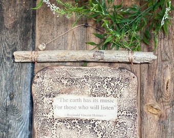 Reginald Vincent Holmes Quote Handmade Ceramic Plaque