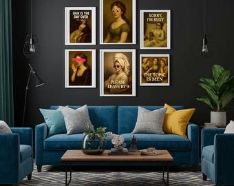 Victorian Altered Art, Renaissance Painting Women, Wall Art, Printable