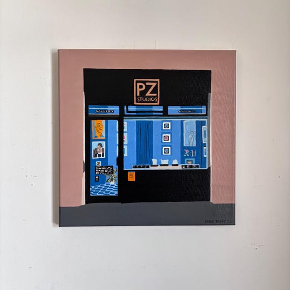 Penzance Studios. Acrylic on canvas. 31cm x 31cm
