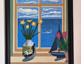 Strange But True. Mixed Media. Framed 46cm x 56cm