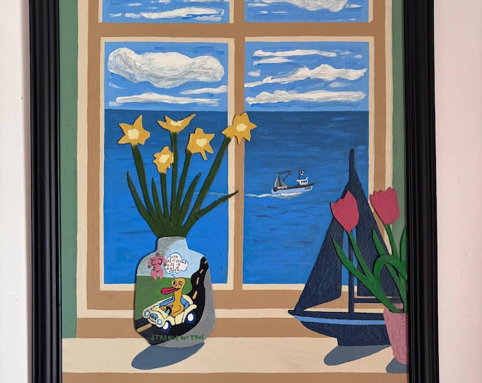 Strange But True. Mixed Media. Framed 46cm x 56cm