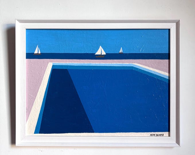 Ice Cream Dream. Acrylic on board. Framed 35cm x 45cm