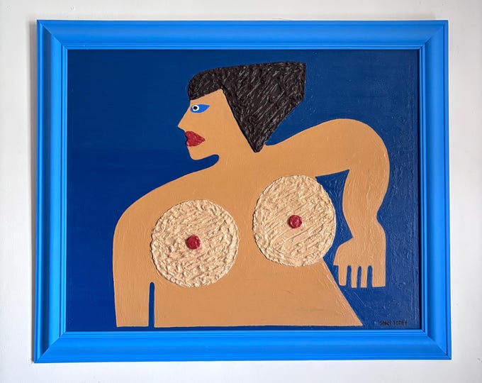 Sunny Side Up. Acrylic on board. Framed 59cm x 49cm