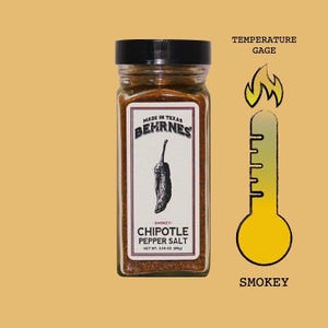 Chipotle Pepper Salt - 3 oz. Glass Jar