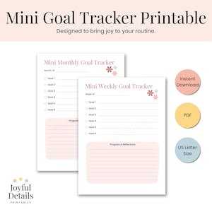 Tor-Tracker Printable | 2019-05-2019, PDF, Wochen- und Monatsziel festl