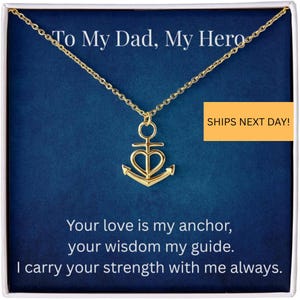 Colar com mensagem personalizada para o pai | Presente para o Dia dos Pais, Aniversário e Ocasiões Especiais para Ele | Joias masculinas personalizadas com cartão com mensagem gravada
