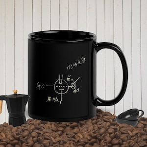 Radio Power Black Glossy Mug