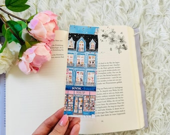 Zakładka Bookshop - Urocza zakładka dla wszystkich, którzy kochają czytać - Bookworm - Pomysł na prezent - Zakładka Love