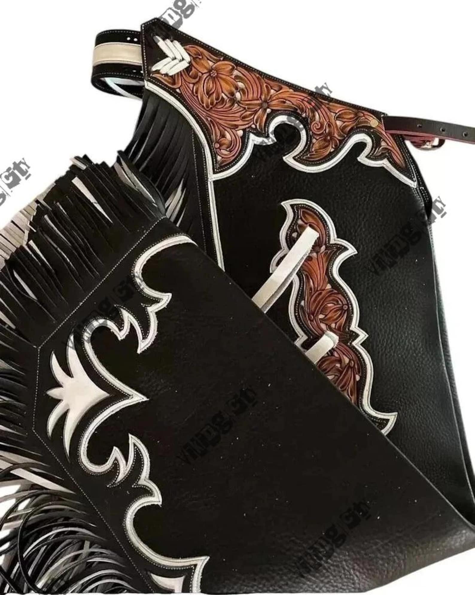 Custom Riding Gear Hand-tooled Leather Rodeo Chaps: Custom Western Bull Riding Gear - Etsy