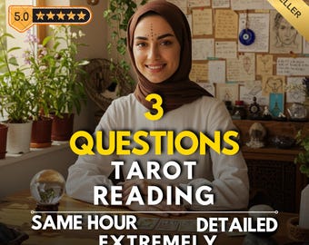 3 Question Tarot Reading, Psychic Insight, Love & Career
