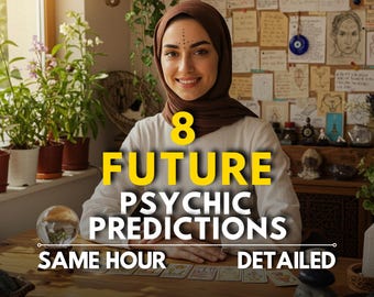 Same Hour Psychic Reading: 8 Future Predictions, Blind Intuitive Insight (PDF)