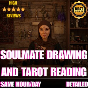Découvrez votre âme soeur : dessin psychique + lecture de tarot approfondie pour révéler son visage, son énergie et la date de votre rencontre