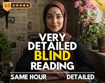 Detailed Blind Psychic Reading, Same Hour Delivery
