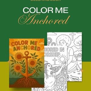 Color Me Anchored Christian Coloring Book for Women | 27-page Bible ...