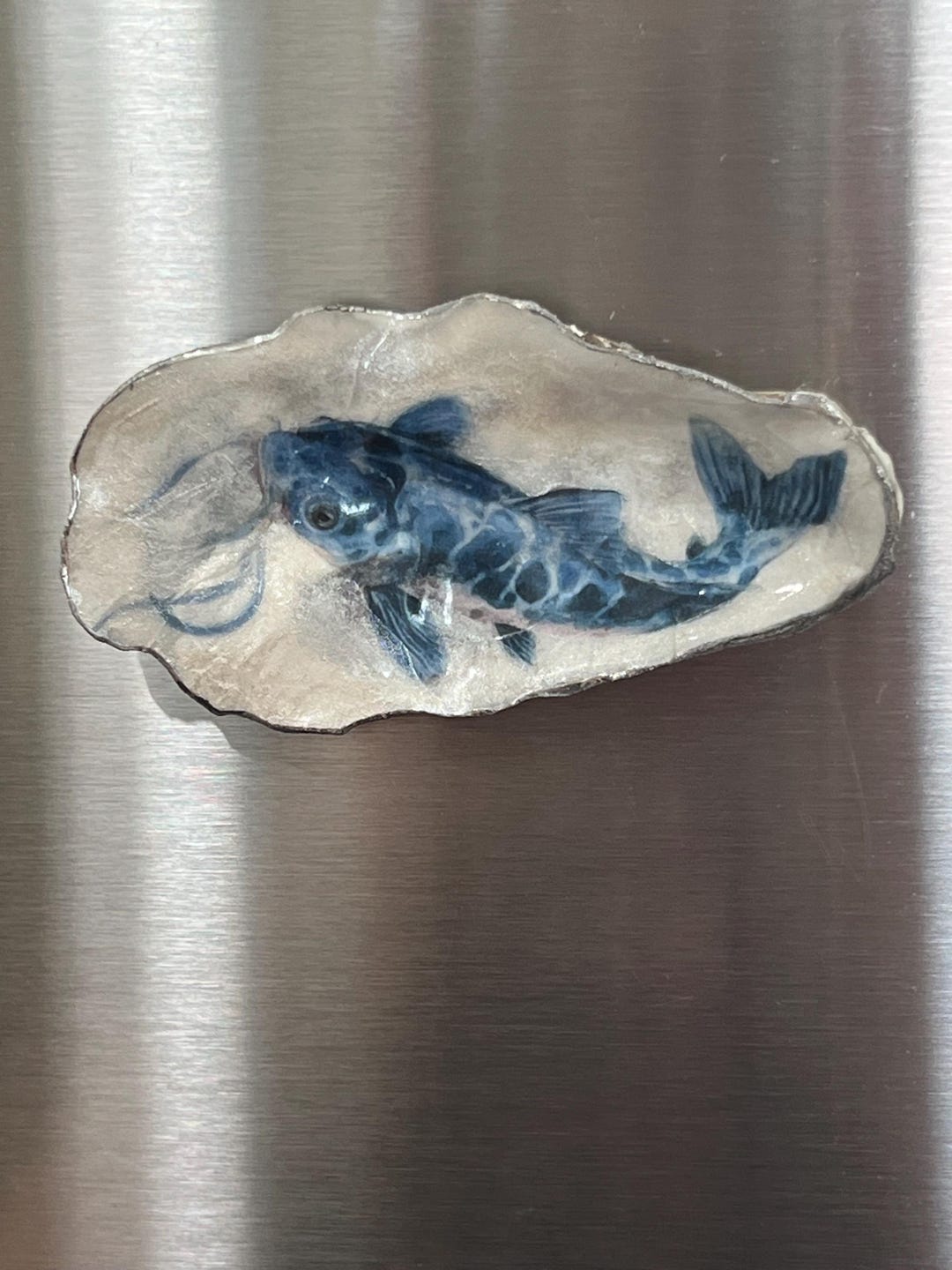 Blue Fish III Oyster Magnet - Etsy