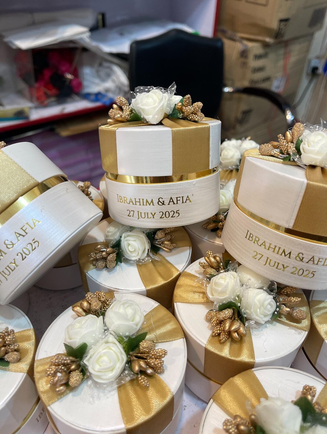 Wedding Favor Boxes, Gift Boxes, Wedding Decorated Box - Etsy