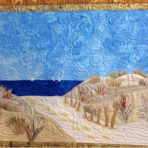 Beach Landscape Pattern : Downloadable Art Quilt Pattern - Etsy