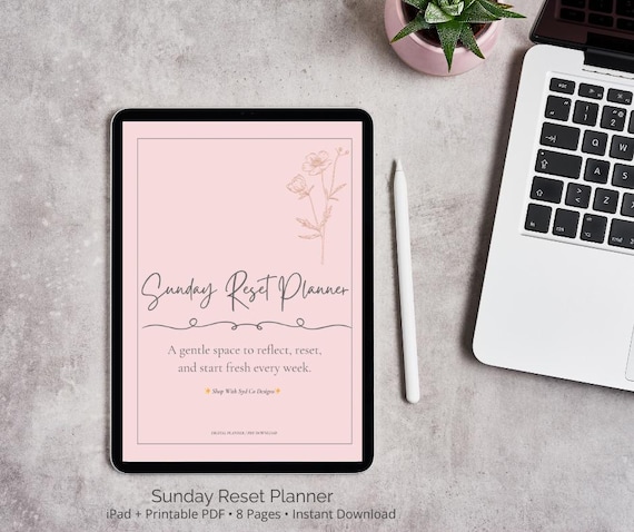 Sunday Reset Planner