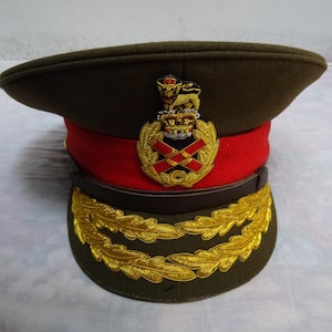 British UK Army Field Marshals Generals Officers Visor Hat Cap Schirmmutze