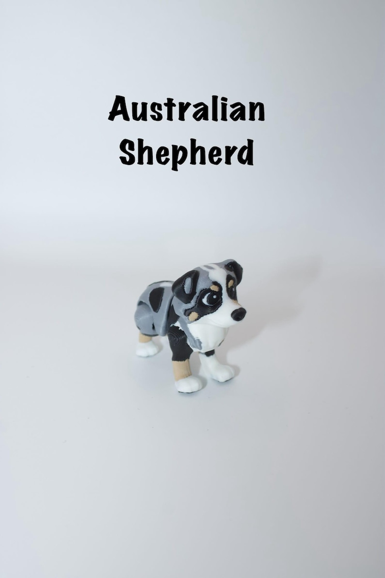 Australian Shepherd Articulated Dog Toy – Fidget Pet with Movable Joints | Bulk Discounts image 2