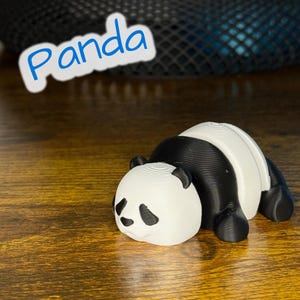 Panda articulé Flexi – Joli jouet imprimé en 3D | Cadeau animal amusant panda agité | Remise groupée