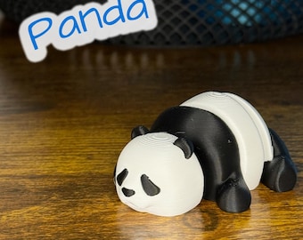 Panda articolato flessibile – Grazioso giocattolo stampato in 3D / Panda giocoso e irrequieto, regalo / Sconto all'ingrosso