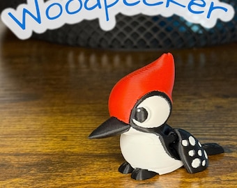 Wiggly Woodpecker – Giocattolo articolato stampato in 3D
