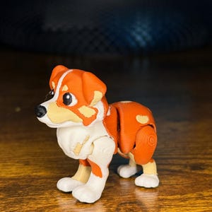Australian Shepherd Articulated Dog Toy – Fidget Pet with Movable Joints | Bulk Discounts Red Tri