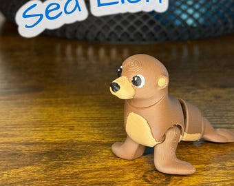 Slippery Sea Lion – Giocattolo flessibile articolato stampato in 3D