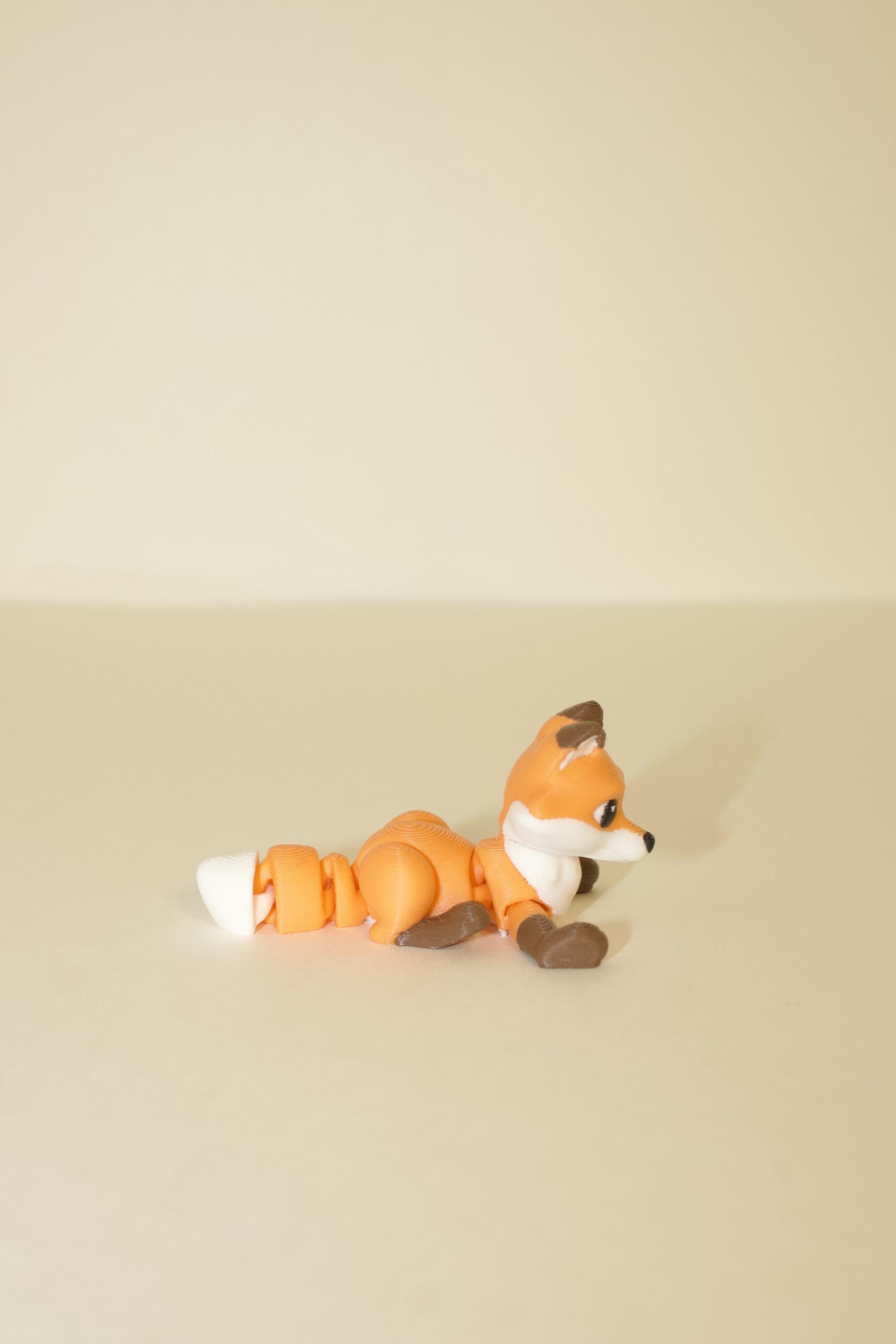 Flexi Articulated Fox – Frolicky Fox Fidget Animal Gift | Bulk