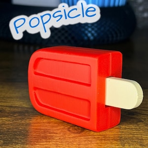 3D Printed Popsicle Clicker Fidget Toy | Keychain or Standalone | Multiple Colors Available | Satisfying Sensory Toy | Bulk Discounts