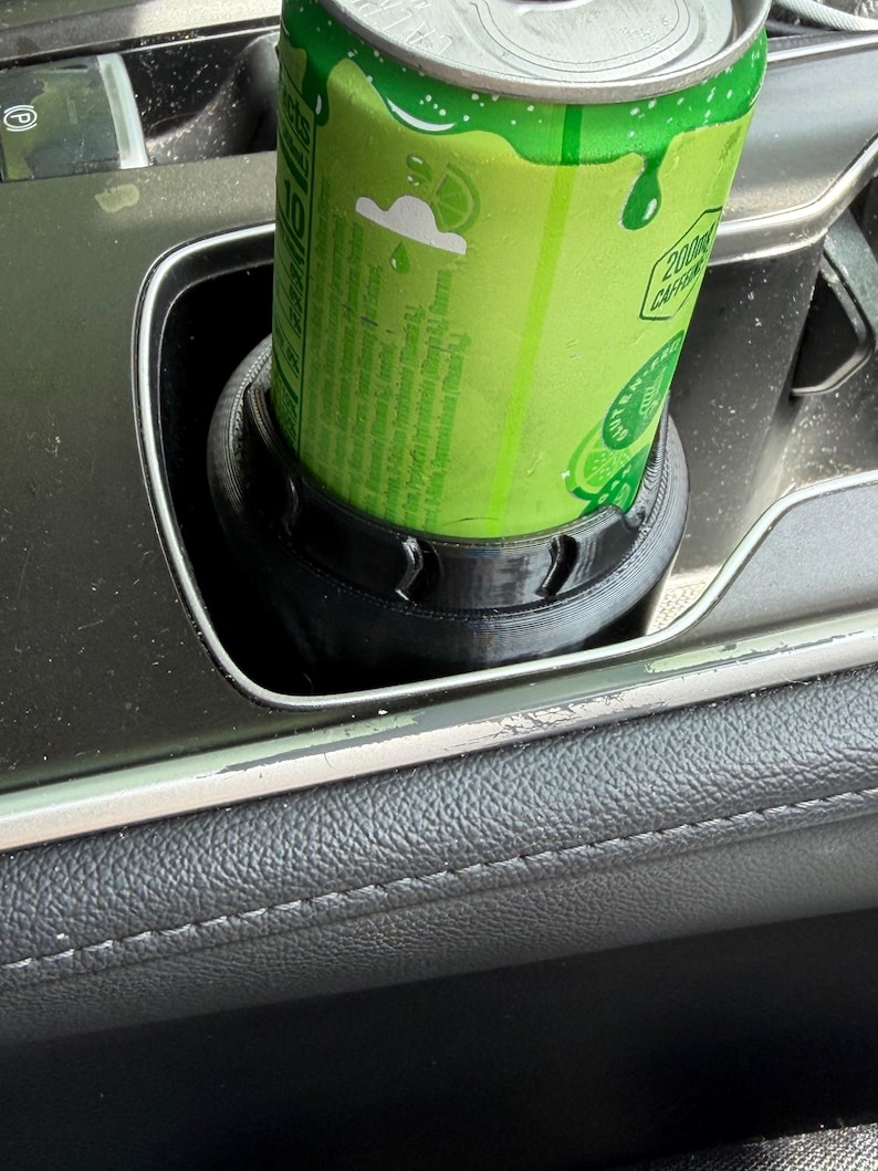 3D Printed Slim Can Cup Holder Adapter | Energy Drink Can Insert for Car | Fits Standard Cup Holders | Multiple Colors | Bulk Discounts image 1