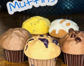 Giocattolo Fidget a forma di Muffin Clicker stampato in 3D – Simpatico giocattolo antistress per muffin / Sconto all'ingrosso