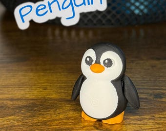 Plump Penguin – Giocattolo articolato stampato in 3D con piedi mobili / Sconti all'ingrosso
