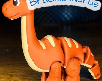 Brawny Brachiosaurus – Dinosaur Fidget Toy with Articulating Joints | Cute Prehistoric Desk Buddy for Kids & Dino Lovers | Bulk Discount