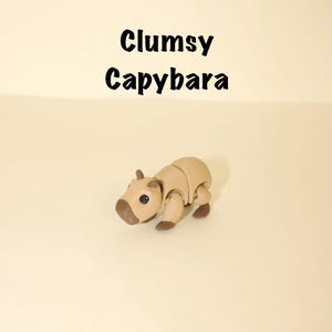 Flexi Articulated Capybara Leksak – Söt 3D-utskriven Fidget Djurpresent | Samlarobjekt | Storrabatt bild 2