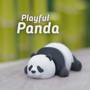 Flexi Articulated Panda – Cute 3D Printed Toy | Playful Panda Fidget Animal Gift