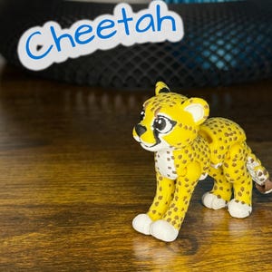 Chasing Cheetah – Articulated, 3D Printed Toy Cheetah